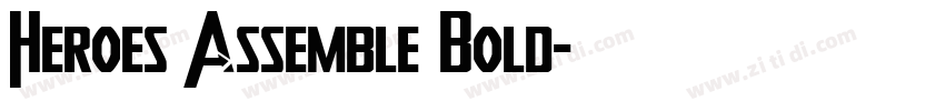 Heroes Assemble Bold字体转换 Heroes Assemble Bold字体转换